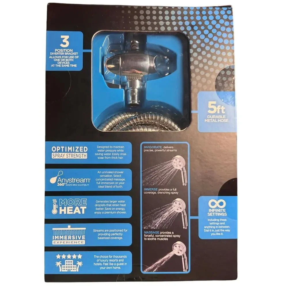 Speakman Neo 2.5 GPM Multi Function Combination Shower Head 2Way Polished Chrome